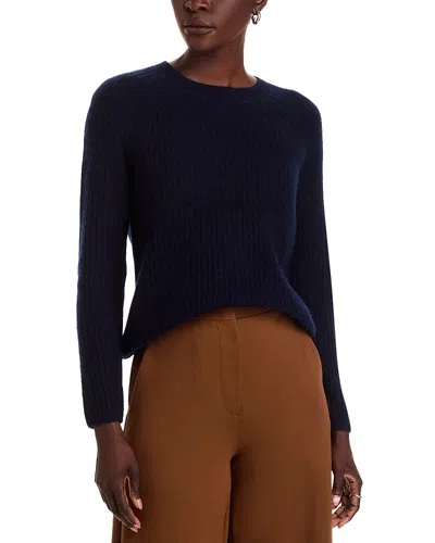 C By Bloomingdale's Cashmere Shaker Stitch Raglan Sweater - Exclusive In Blue