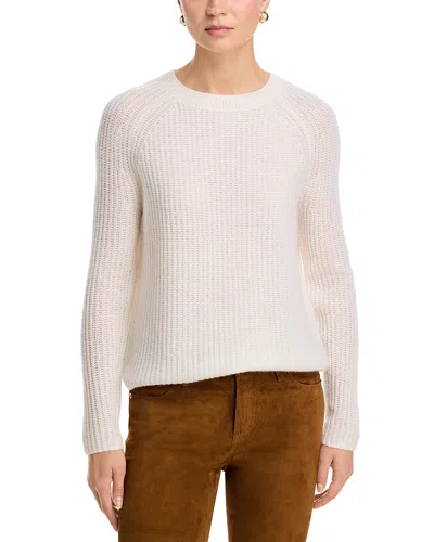 C By Bloomingdale's Cashmere Shaker Stitch Raglan Sweater - Exclusive In White
