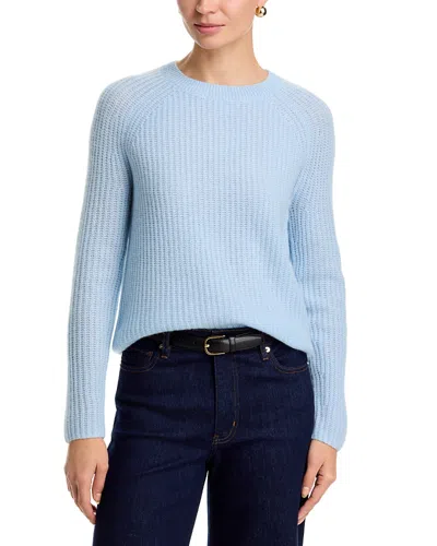 C By Bloomingdale's Cashmere Shaker Stitch Raglan Sweater - Exclusive In Blue