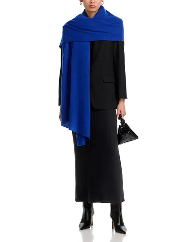 C By Bloomingdale's Cashmere Travel Wrap - Exclusive In Blue