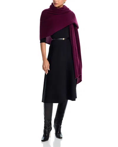 C By Bloomingdale's Cashmere Travel Wrap - Exclusive In Burgundy