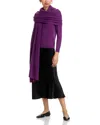 C By Bloomingdale's Cashmere Travel Wrap - Exclusive In Purple