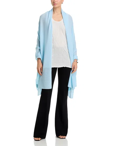 C By Bloomingdale's Cashmere Travel Wrap - Exclusive In Blue