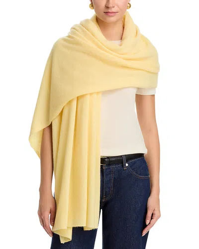 C By Bloomingdale's Cashmere Travel Wrap - Exclusive In Yellow