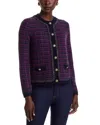 C By Bloomingdale's Cashmere Tweed Crewneck Cardigan - Exclusive