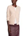 C By Bloomingdale's Crewneck Cashmere Cardigan - Exclusive In Heather Oatmeal