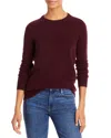 C By Bloomingdale's Crewneck Cashmere Sweater - Exclusive In Heather Burgundy