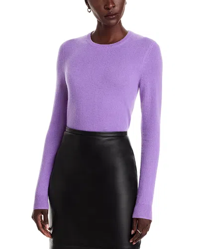 C By Bloomingdale's Crewneck Cashmere Sweater - Exclusive In Purple