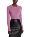 C By Bloomingdale's Crewneck Cashmere Sweater - Exclusive In Purple