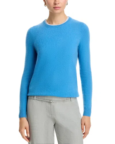 C By Bloomingdale's Crewneck Cashmere Sweater - Exclusive In Blue