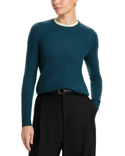 C By Bloomingdale's Crewneck Cashmere Sweater - Exclusive In Blue