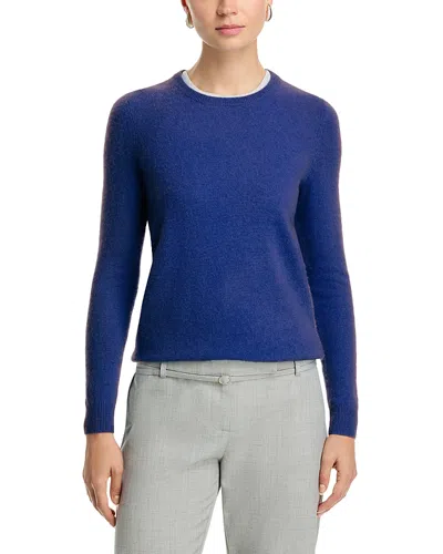C By Bloomingdale's Crewneck Cashmere Sweater - Exclusive In Blue