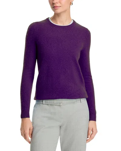 C By Bloomingdale's Crewneck Cashmere Sweater - Exclusive In Purple