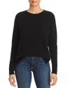 C By Bloomingdale's High/low Cashmere Crewneck Sweater - Exclusive In Black