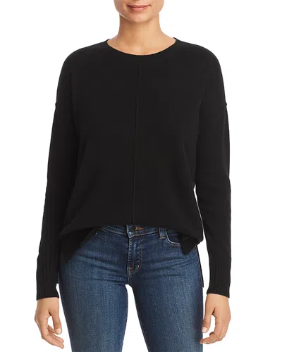 C By Bloomingdale's High/low Cashmere Crewneck Sweater - Exclusive In Black