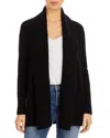 C By Bloomingdale's Cashmere Open Front Brushed Cashmere Cardigan - 100% Exclusive In Black