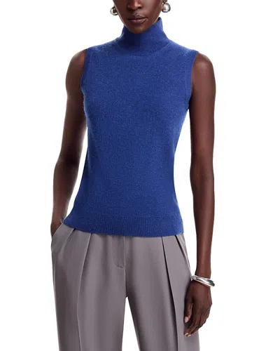 C By Bloomingdale's Sleeveless Cashmere Sweater - Exclusive In Blue