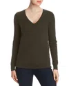 C By Bloomingdale's V-neck Cashmere Sweater - Exclusive In Dark Olive