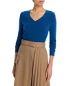 C By Bloomingdale's V-neck Cashmere Sweater - Exclusive In Heather Dark Ocean