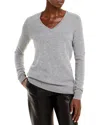 C By Bloomingdale's Oversized V Neck Cashmere Sweater - 100% Exclusive In Medium Gray