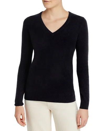 C By Bloomingdale's V Neck Cashmere Sweater - 100% Exclusive In Ebony