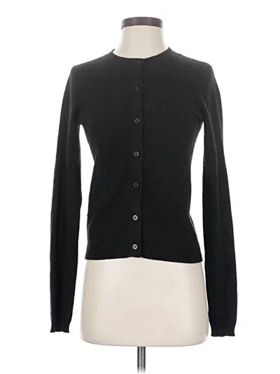 Pre-owned C By Bloomingdale's Cardigan Sweater In Black