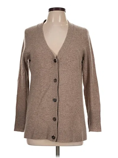 Pre-owned C By Bloomingdale's Cardigan Sweater In Brown