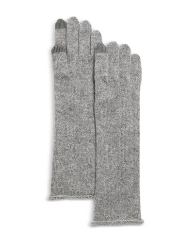 C By Bloomingdale's Cashmere Angelina Long Tech Gloves - Exclusive In Grey