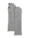 C By Bloomingdale's Cashmere Angelina Long Tech Gloves - Exclusive In Grey
