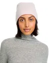 C By Bloomingdale's Cashmere Angelina Rolled Edge Slouch Hat - Exclusive In Light Pink