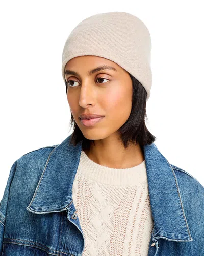 C By Bloomingdale's Cashmere Angelina Rolled Edge Slouch Hat - Exclusive In Oatmeal