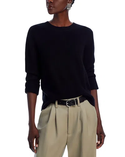 C By Bloomingdale's Cashmere Boxy Crewneck Sweater - Exclusive In Black