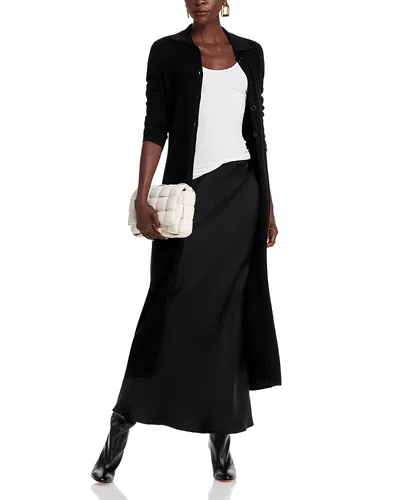 C By Bloomingdale's Cashmere Button Front Midi Dress Convertible To Open Cardigan - Exclusive In Black