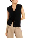 C By Bloomingdale's Cashmere Buttoned Vest - Exclusive In Black