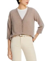 C By Bloomingdale's Cashmere Cashmere V Neck Cardigan - Exclusive In Sesame