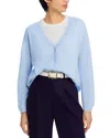 C By Bloomingdale's Cashmere Cashmere V Neck Cardigan - Exclusive In Cloud White