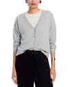 C By Bloomingdale's Cashmere Cashmere V Neck Cardigan - Exclusive In Light Grey