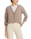 C By Bloomingdale's Cashmere Cashmere V Neck Cardigan - Exclusive In Sesame