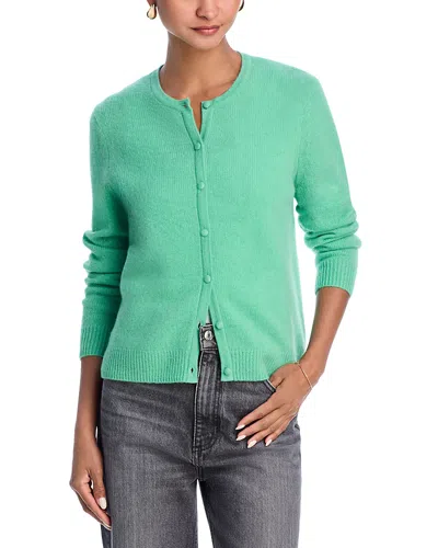 C By Bloomingdale's Cashmere Crewneck Cardigan Sweater - Exclusive In Fern