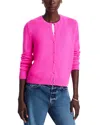 C By Bloomingdale's Cashmere Crewneck Cardigan Sweater - Exclusive In Ultra Pink