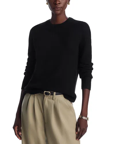 C By Bloomingdale's Cashmere Crewneck Sweater - Exclusive In Black