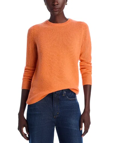 C By Bloomingdale's Cashmere Crewneck Sweater - Exclusive In Orange Sherbert
