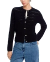 C By Bloomingdale's Cashmere Crochet Cardigan - Exclusive In Black