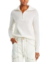 C BY BLOOMINGDALE'S CASHMERE C BY BLOOMINGDALE'S CASHMERE DROP SHOULDER HALF ZIP CASHMERE SWEATER - 100% EXCLUSIVE