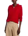 C By Bloomingdale's Cashmere Drop Shoulder Half Zip Cashmere Sweater - Exclusive In Brick