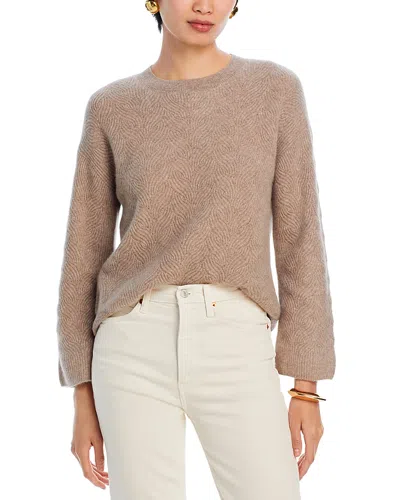 C By Bloomingdale's Cashmere Drop Shoulder Shaker Stitch Sweater - Exclusive In Sesame