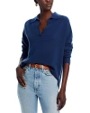 C By Bloomingdale's Cashmere Drop Shoulder Sweater Polo - Exclusive In Anchor Blue