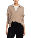 C By Bloomingdale's Cashmere Drop Shoulder Sweater Polo - Exclusive In Sesame