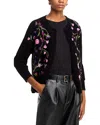 C By Bloomingdale's Cashmere Garden Floral Cardigan - Exclusive In Black