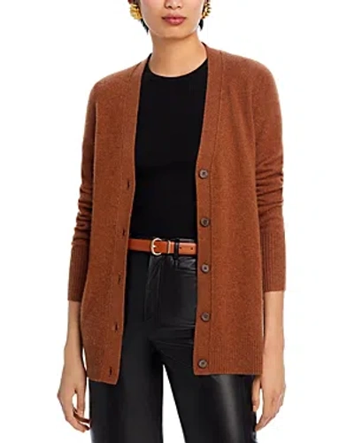 C By Bloomingdale's Cashmere Grandfather Cardigan - 100% Exclusive In Nutmeg